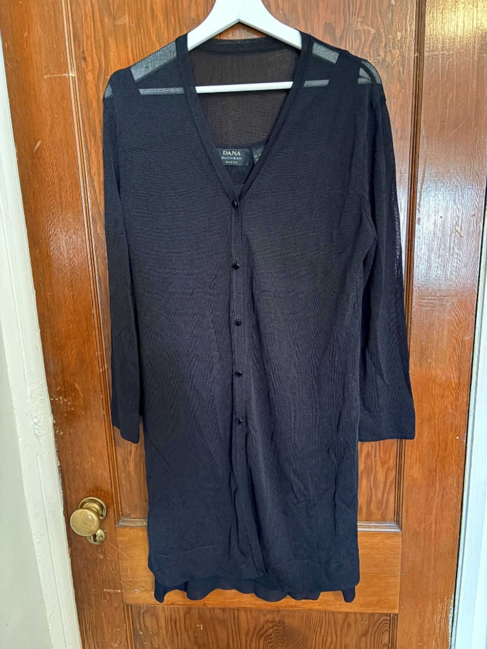 Dana Buckman Tank Dress & Matching Long Cardigan - Picture 2 of 5